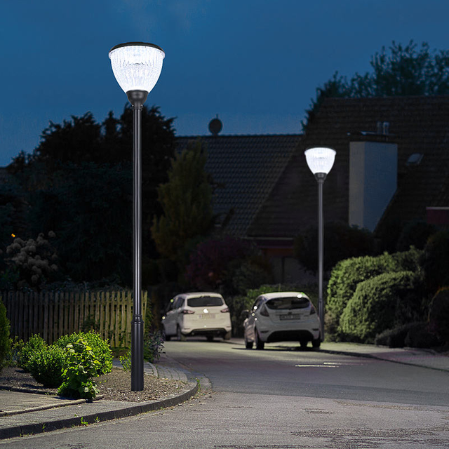 Fabricante de luz LED h&iacute;brida solar e CA para jardim para projetos externos SL-103