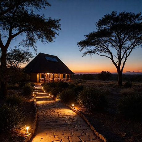 Casas e resorts rurais na &Aacute;frica